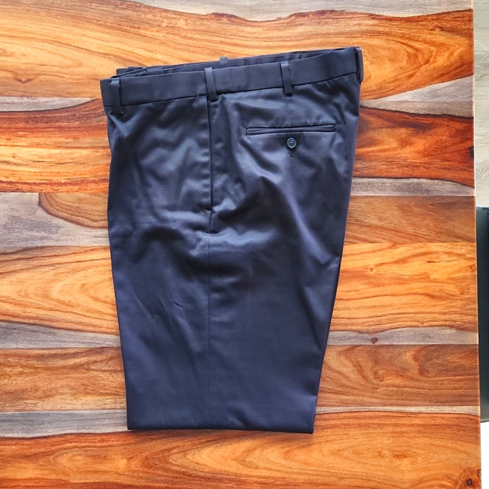 Perry Ellis Portfolio Men's Pants, Navy, 36 waist, 32 length